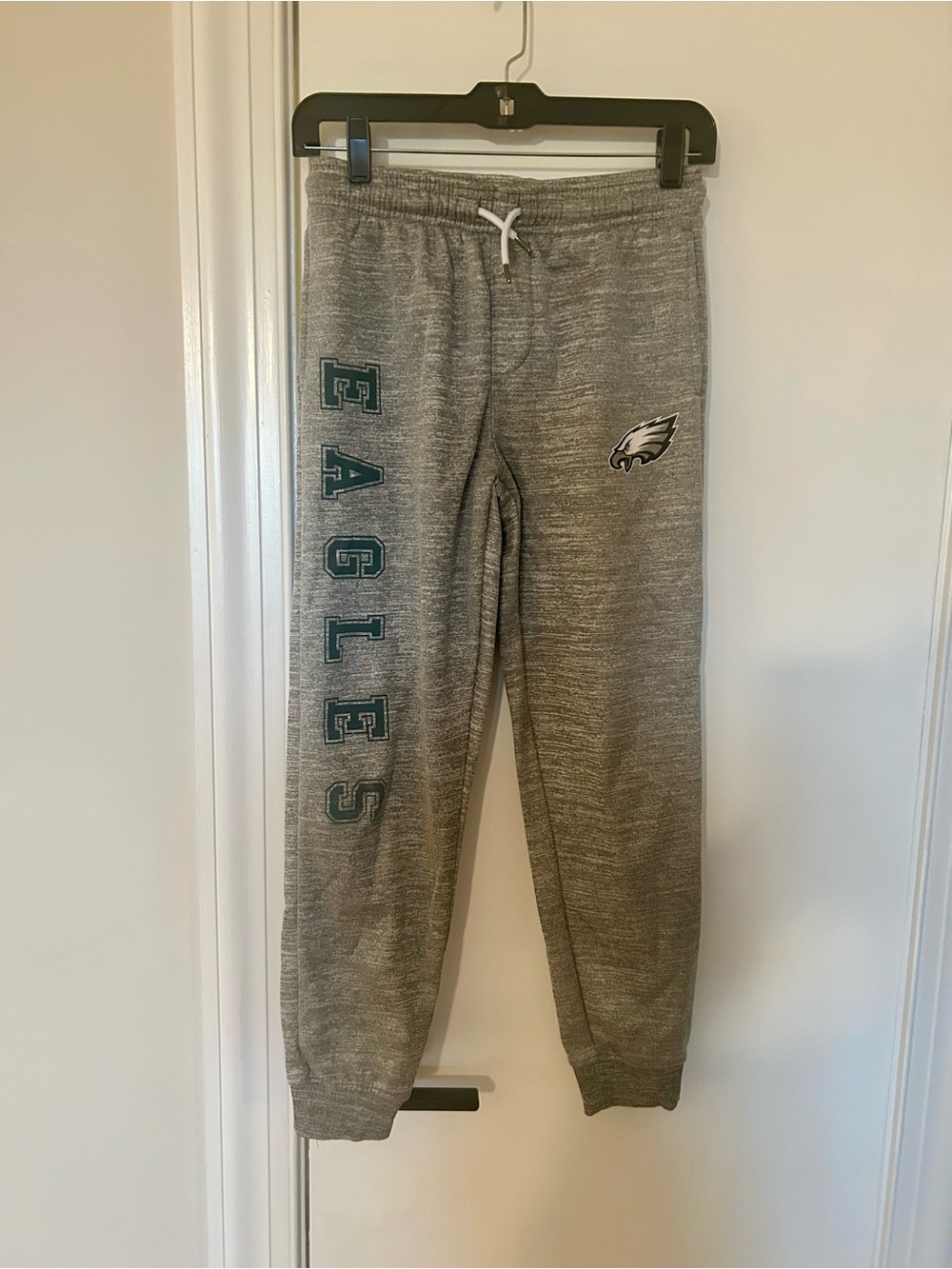 Kids Gray Philadelphia Eagles Fleece Jogger Sweatpants